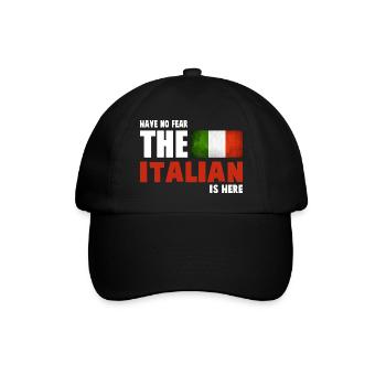 Have No Fear The Italian Is Here - Italiens - Casquette classique - noir/noir - Devant