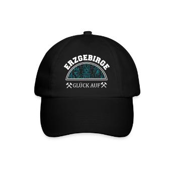 Schwibbogen - Baseballkappe - Schwarz/Schwarz - Vorne
