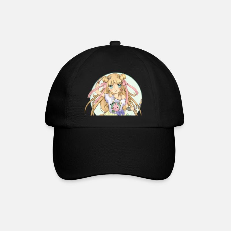 Manga - Baseball Cap - black/black