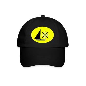 Segeln - Baseballkappe - Schwarz/Schwarz - Vorne