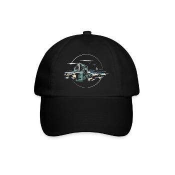 Beach Chair Baltic Sea Beach Sand Sea Symbol Icon - Baseball Cap - black/black - Front