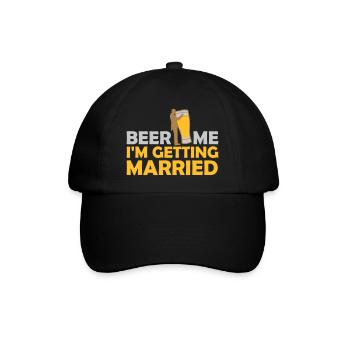 Beer Me Getting Married - Baseball Cap - black/black - Front