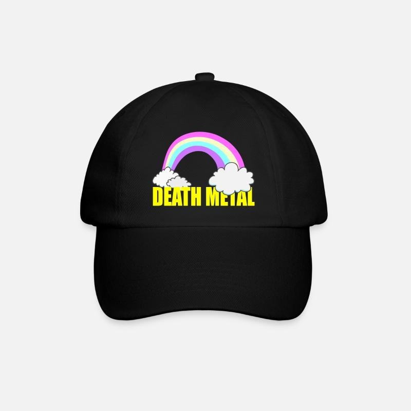 Death Metal - Baseballkappe - Schwarz/Schwarz