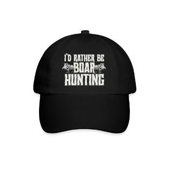 Chasse au sanglier chasseur sanglier - Casquette classique - noir/noir - Devant