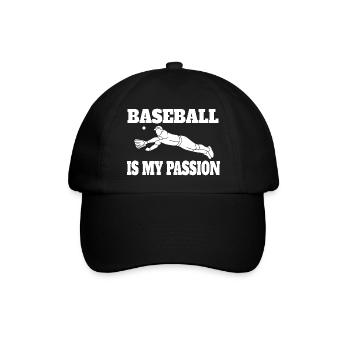 Baseball Baseball Game Baseball Lovers Gift - Baseball Cap - black/black - Front