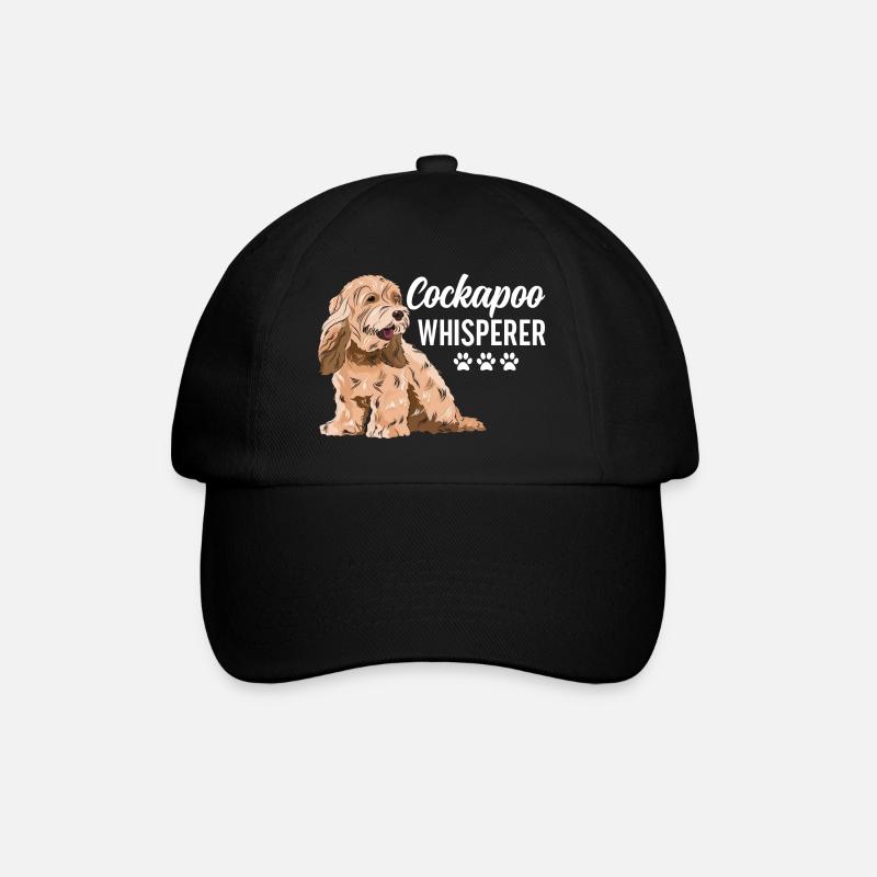 Cockapoo Hund - Baseballkappe - Schwarz/Schwarz