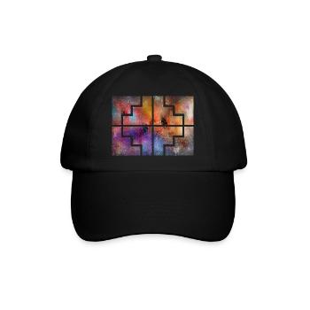 Geometric Collor - Baseball Cap - black/black - Front