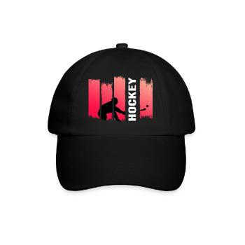 Hockeylegende Feldhockey Hockey Hockeysport - Baseballkappe - Schwarz/Schwarz - Vorne