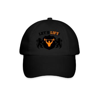 La musculation permet de soulever 2 - Casquette classique - noir/noir - Devant