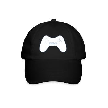 Level 18 Komplettes neonblaues GamePad - Baseballkappe - Schwarz/Schwarz - Vorne