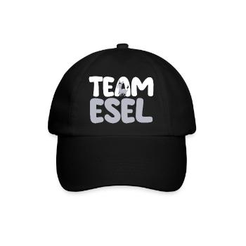 Esel - Baseballkappe - Schwarz/Schwarz - Vorne