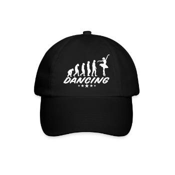Dancing Dance Music - Baseballkappe - Schwarz/Schwarz - Vorne