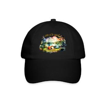 Zelten Life is too short for wait... - Baseball Cap - black/black - Front