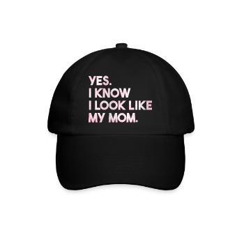Oui, je sais, je ressemble à ma mère, ma fille, ma mère - Casquette classique - noir/noir - Devant