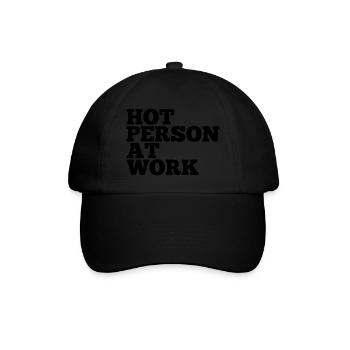 Hot Person At Work Gym Self Love - Baseballkappe - Schwarz/Schwarz - Vorne