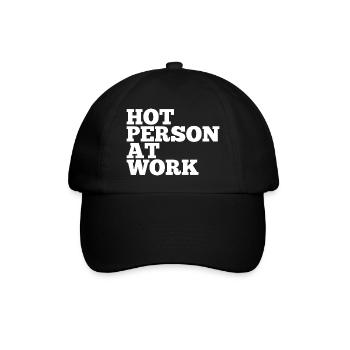 Hot Person At Work Gym Self Love - Baseballkappe - Schwarz/Schwarz - Vorne