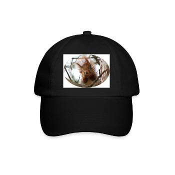 Eichhörnchen, Isibat - Baseballkappe - Schwarz/Schwarz - Vorne