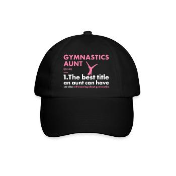 Sport Aunt Gymnastics - Baseball Cap - black/black - Front