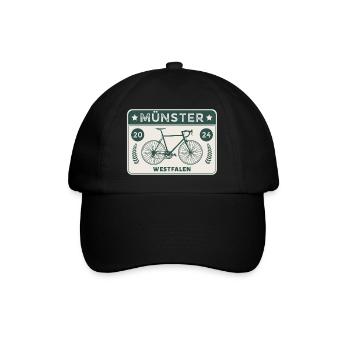 Münster - Ville à vélo - Casquette classique - noir/noir - Devant