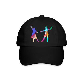 Danse de Couple, Danseur, Danse, Graffiti, Peinture - Casquette classique - noir/noir - Devant