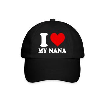 J’aime mon cœur de grand-mère Drôle Spirituel - Casquette classique - noir/noir - Devant
