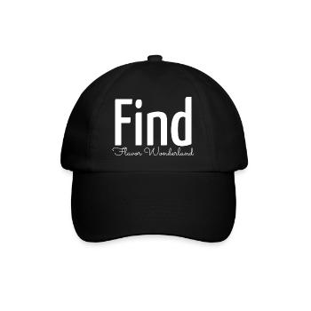 statement curious exploration culinary magic fun - Baseballkappe - Schwarz/Schwarz - Vorne