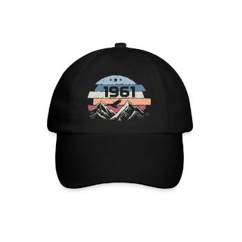 Original 1961 Vintage 1961 Birthday 1961 - Baseball Cap - black/black - Front