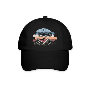 Original 1960 Jahrgang 1960 Geburtstag 1960 - Baseballkappe - Schwarz/Schwarz - Vorne