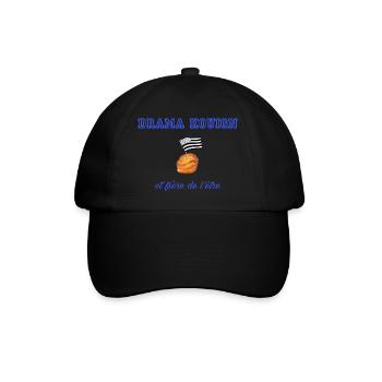 Fière d être une drama kouign Blue - Casquette classique - noir/noir - Devant