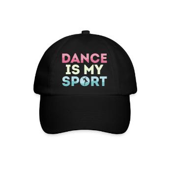 La danse est mon sport Ballerine - Casquette classique - noir/noir - Devant