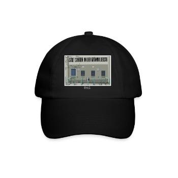 Giesing // Illustration - Baseballkappe - Schwarz/Schwarz - Vorne
