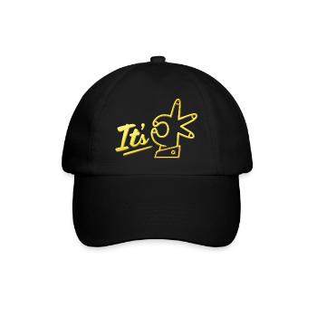Es ist ok Zitate positiv Zitat niedlich Liebe Positivität - Baseballkappe - Schwarz/Schwarz - Vorne