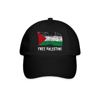 Free Palestine - Baseball Cap - black/black - Front