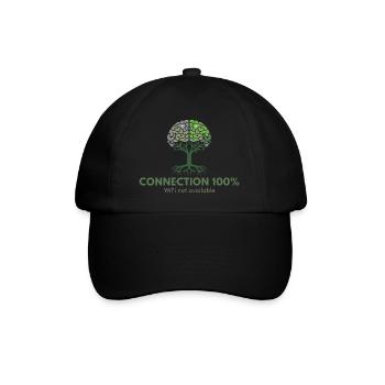 Connection 100%, WIFI not available - Baseball Cap - black/black - Front