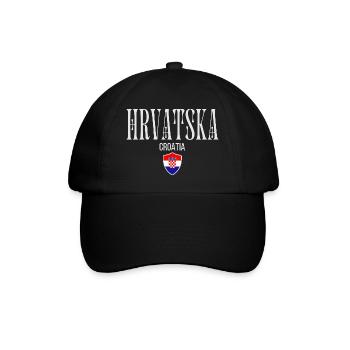Originally from Croatia, born in Croatia - Baseball Cap - black/black - Front