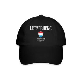 Luxembourg flag, I love Luxembourg - Baseball Cap - black/black - Front