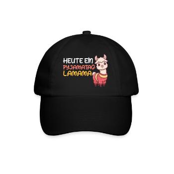 Future maman AUJOURD’HUI PYJAMA DAY LAMAMA Drôle - Casquette classique - noir/noir - Devant