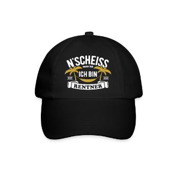 N'Shit I have to be a pensioner - 2026 - Baseball Cap - black/black - Front