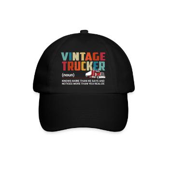 Truck Driver - Baseball Cap - black/black - Front