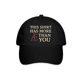 Ancient English Runic Alphabet - Baseball Cap - black/black - Front
