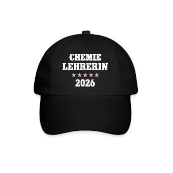 Professeur de chimie 2026 Profession Professeur de chimie Chimiste - Casquette classique - noir/noir - Devant