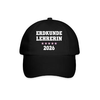 Professeur de géographie 2026 Professeur de géographie École de Géologie - Casquette classique - noir/noir - Devant