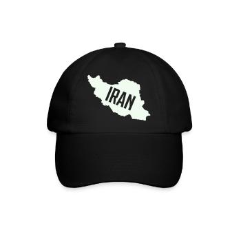 Iran Maps Typo - Baseball Cap - black/black - Front