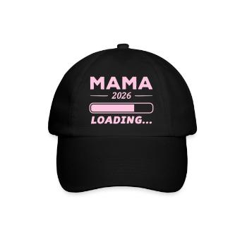 Mama 2026 Loading... - Baseballkappe - Schwarz/Schwarz - Vorne