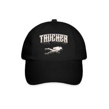 Diving divers - Baseball Cap - black/black - Front