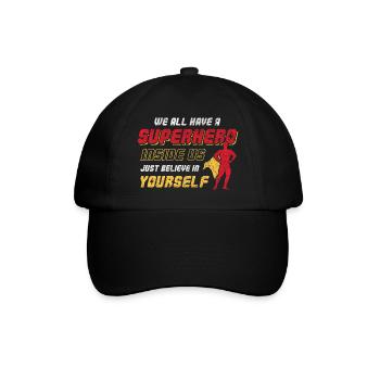 We All Have a Superhero Inside Us Design - Baseball Cap - black/black - Front