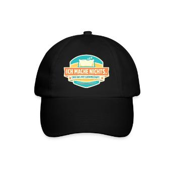 Ne rien faire avec passion - Casquette classique - noir/noir - Devant