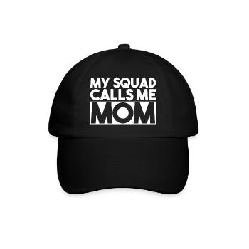 My Squad Calls Me Brother Slogan Typography - Baseball Cap - black/black - Front