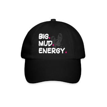 Big mud energy Schlammlauf Mud Run Muddy Race - Baseball Cap - black/black - Front