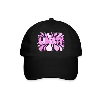 Freedom Pink Pop Art Bubbles - Baseball Cap - black/black - Front